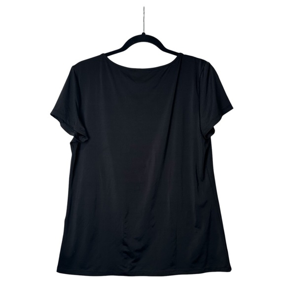 Maurices Edgely XL Black V-Neck Fitted Top - Picture 2 of 4